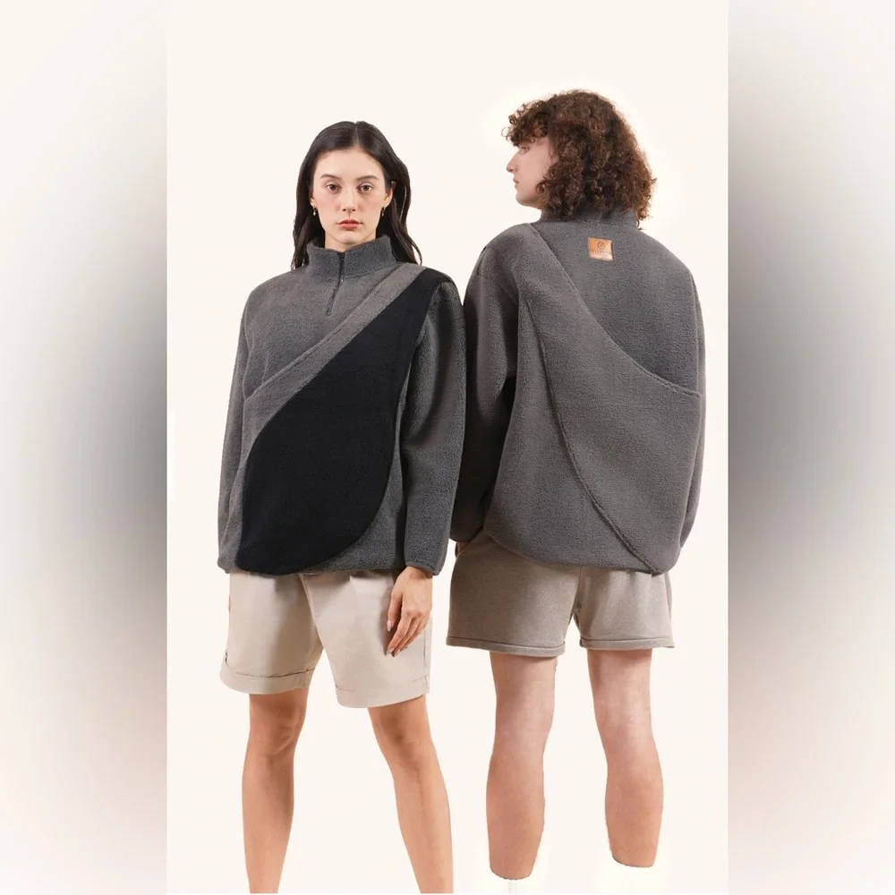 BeeLaunch NEW Dark Gray Fleece Sweater with Kangaroo Pouch‎ Pet Carrier XS